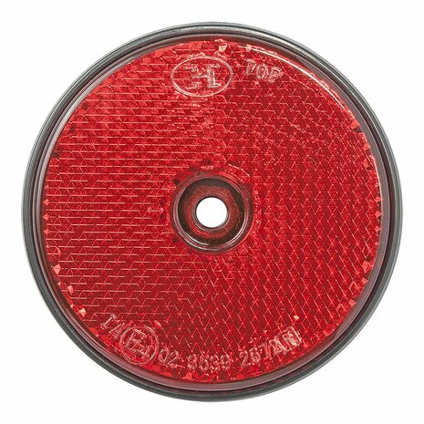 Reflector rood 60mm schroefbevestiging