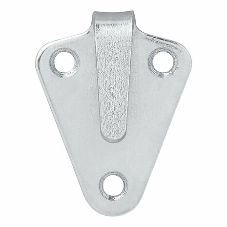 Touwhaak metaal 40x45mm gebogen