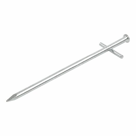 Rotspen 17cm metaal met aangelaste dwarspen