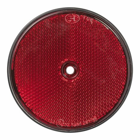 Reflector rood 80mm schroefbevestiging