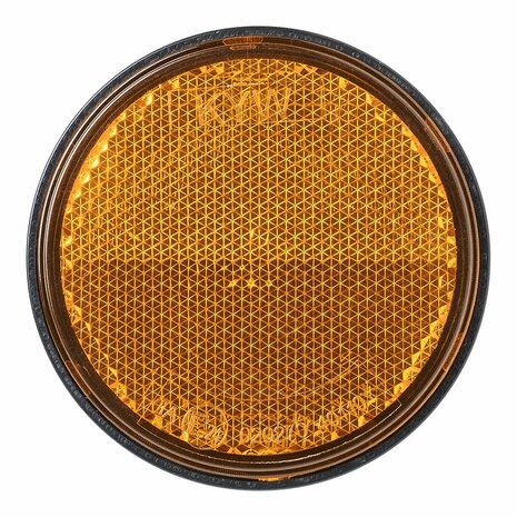 Reflector oranje 60mm met bout 5mm