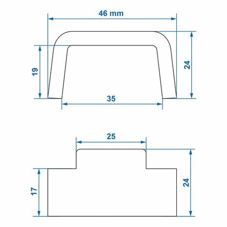 Tegenstuk voor spansluiting Tico x10 stuks