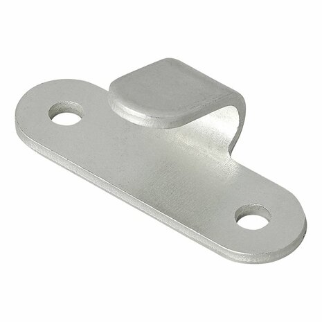 Touwhaak metaal 65x27mm gebogen