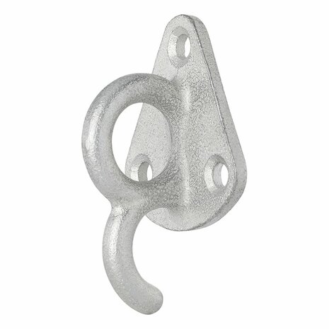 Touwhaak metaal met oog 70 x 45 mm
