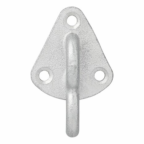 Touwhaak metaal met oog 70 x 45 mm
