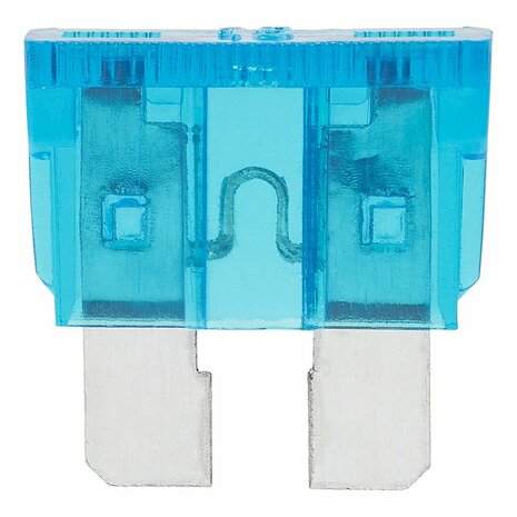 Steekzekeringen standaard 15A blauw 6 stuks in blister