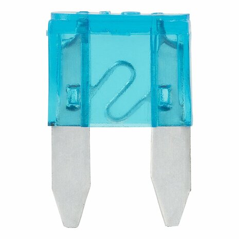 Steekzekeringen mini 15A blauw 6 stuks in blister
