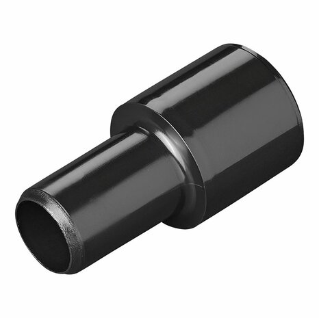 Afvoerbuis overgangsstuk  dia 28 mm naar  dia 19 mm PE zwart