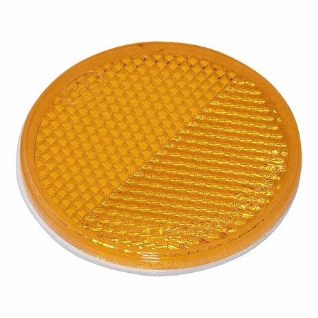Reflector oranje 60mm zelfklevend 2 stuks in blister