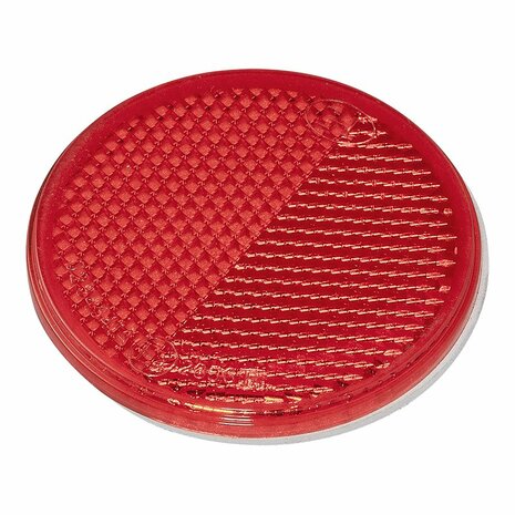 Reflector rood 60mm zelfklevend 2 stuks in blister