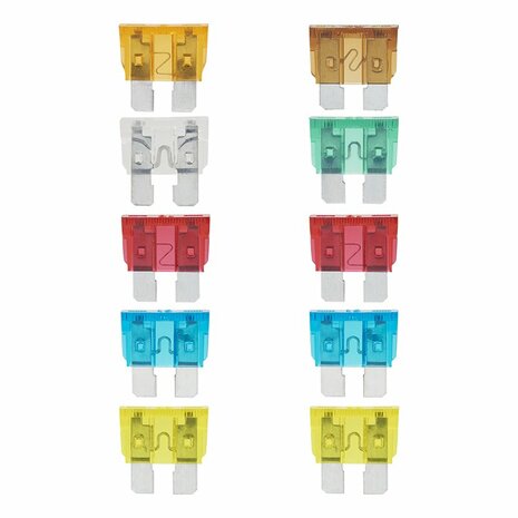 Steekzekeringen standaard assorti 10 stuks in blister