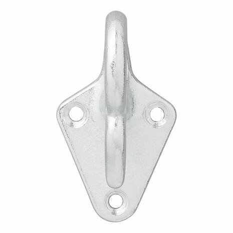 Touwhaak metaal met oog 70 x 40 mm