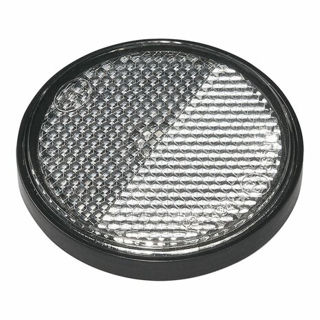 Reflector wit 58mm zelfklevend met grondplaat 2 stuks in blister