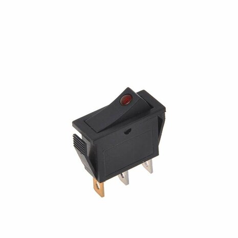 Wipschakelaar LED rood 12V 24V-max. 10A in blister
