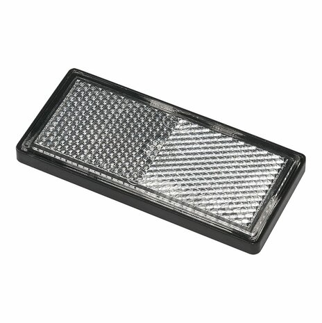 Reflector wit 85x39mm zelfklevend met grondplaat 2st. in blister