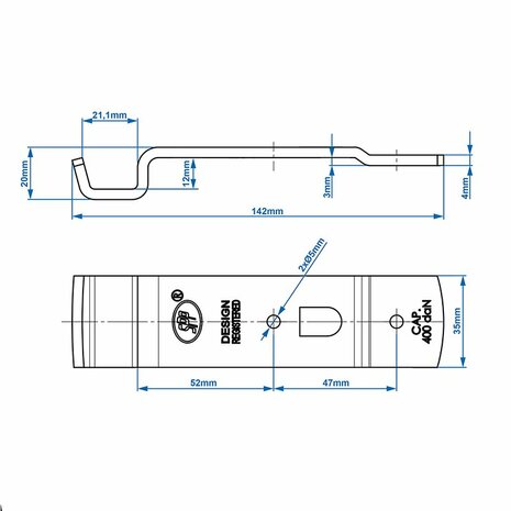 Tegenstuk voor spansluiting SPP Z-02A
