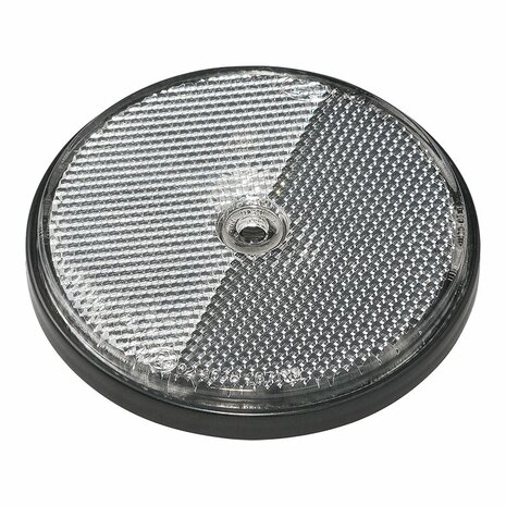 Reflector wit 80mm schroefbevestiging 2 stuks in blister