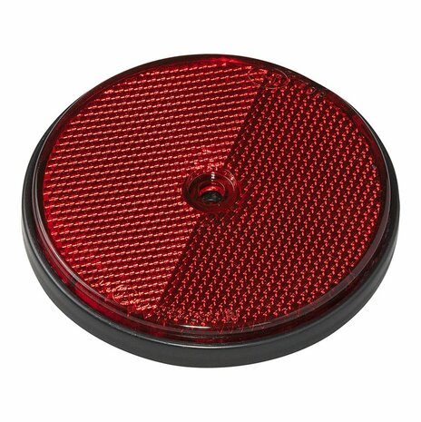 Reflector rood 80mm schroefbevestiging 2 stuks in blister