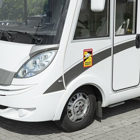Sticker "Attention Angles Morts!" camper