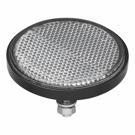 Reflector wit 60mm met bout 5mm 2 stuks in blister