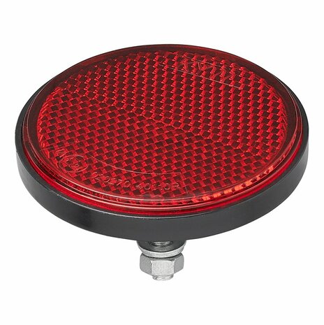 Reflector rood 60mm met bout 5mm 2 stuks in blister