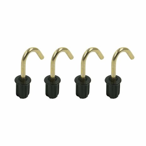 Tentdop 19mm met ronde haak 4 stuks in blister