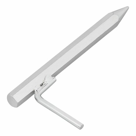 Grondpen 20 cm gegalvaniseerd staal met L-haak