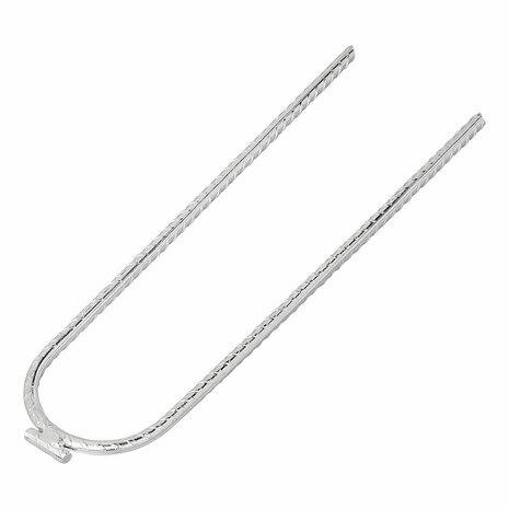 Grondanker 30 cm gegalvaniseerd staal U-profiel