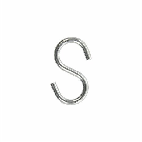 S-haak  dia 4mm 4,4x2,1cm 6 stuks in blister