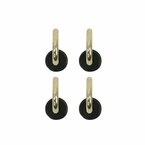 Tentdop 22mm met ronde haak 4 stuks in blister