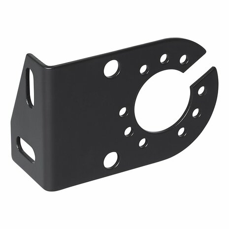 Stekkerdooshouder metaal gehoekt 8 x 5 cm