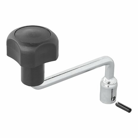 Hendel voor dubbel neuswiel 48 mm 341508