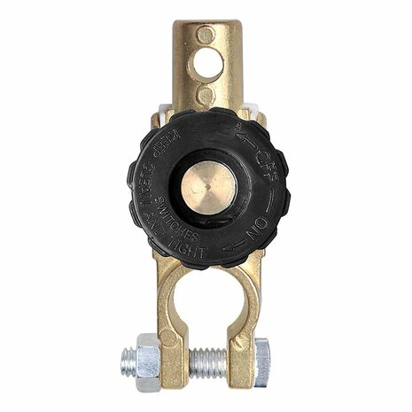Accupoolklem (-) 17,5mm met stroomonderbreker in blister