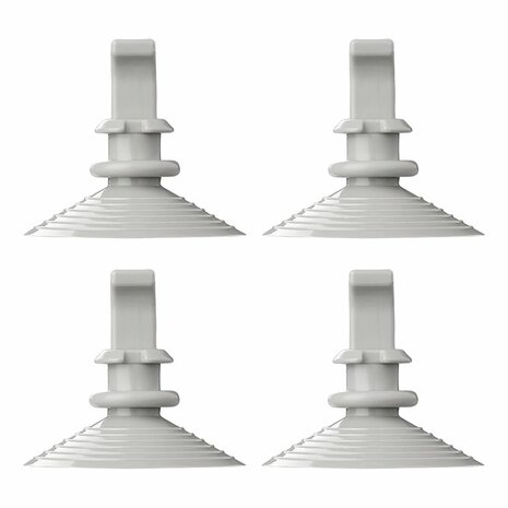 Zuignapbevestiging voor raamisolatieset - set van 4 stuks