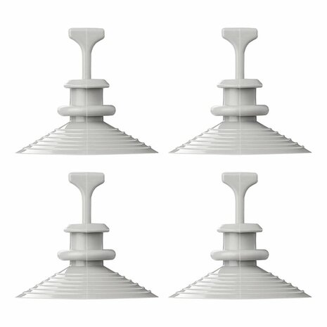 Zuignapbevestiging voor raamisolatieset - set van 4 stuks