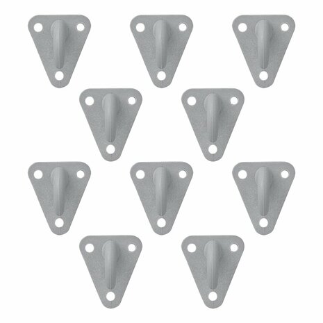 Touwhaak kunststof 45x39mm 10 stuks in blister