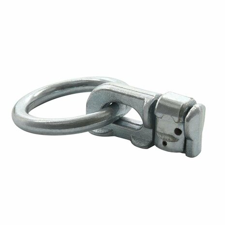 Stud fitting dubbel met ring rond in blister