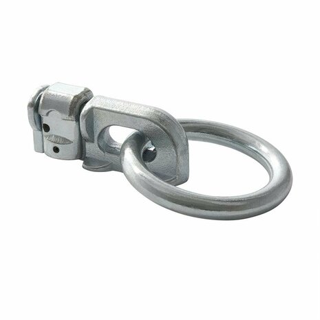 Stud fitting dubbel met ring rond in blister