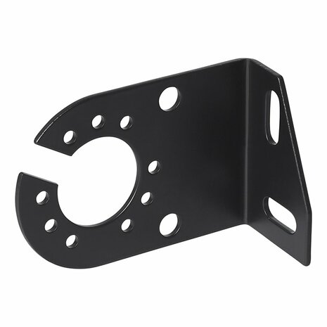 Stekkerdooshouder metaal gehoekt 8x5cm in blister