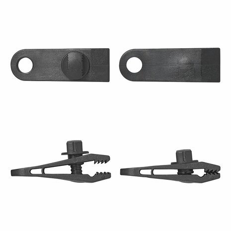Tenttapijt clips met schroef - set van 4 stuks