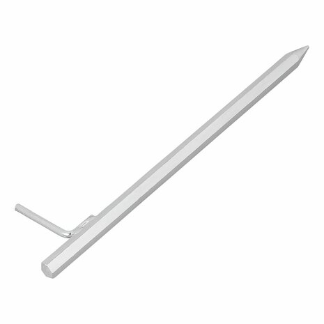 Grondpen 40 cm gegalvaniseerd staal met L-haak