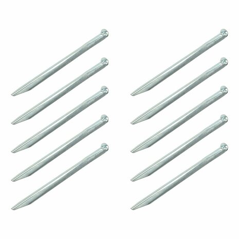 Tentharing 30cm metaal halfrond 10 stuks in polybag