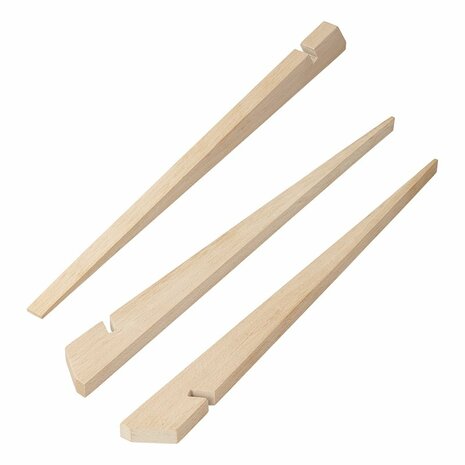 Tentharing 40cm hout 4 stuks in polybag