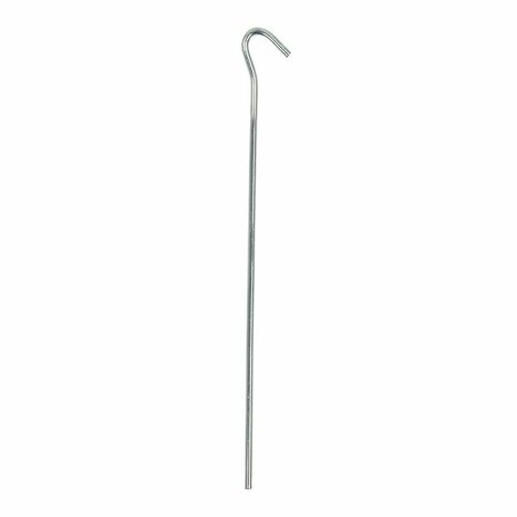 Tentharing 25cm metaal met open oog 10 stuks in polybag