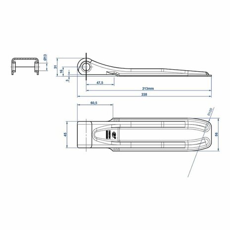 Klepscharnier SPP ZW-01.220A