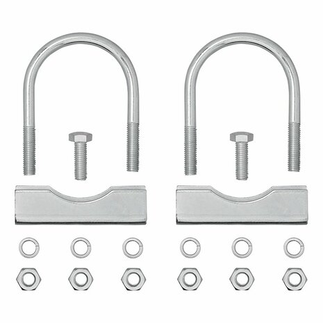U-beugel rond 60/70mm voor neuswielklem - set van 2 stuks