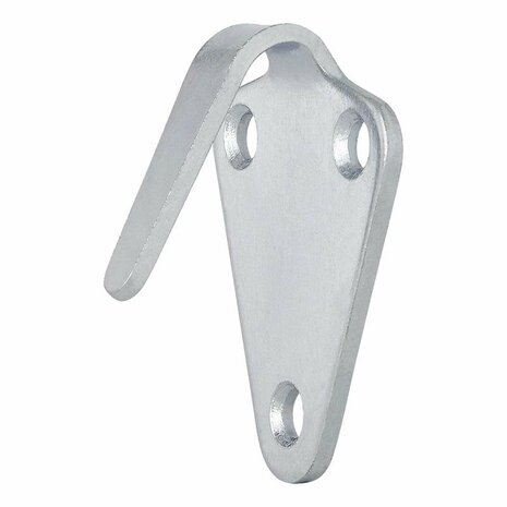 Touwhaak metaal 40x45mm gebogen 10 stuks in blister