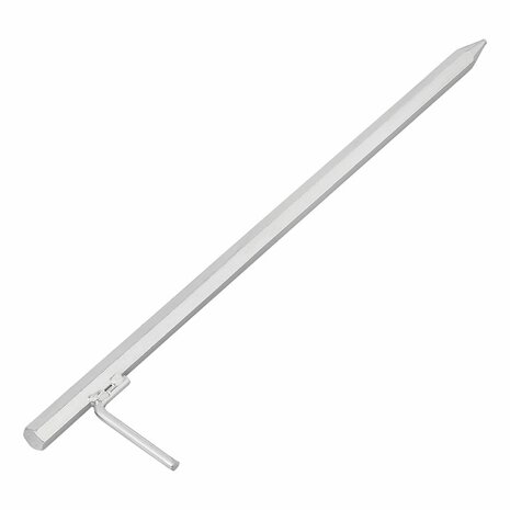 Grondpen 50 cm gegalvaniseerd staal met L-haak