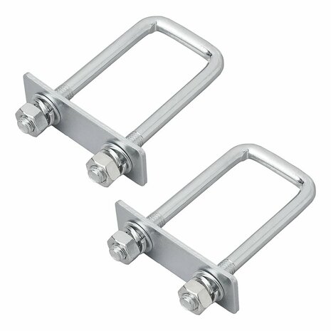 U-beugel 40mm hoekig - set van 2 stuks in blister
