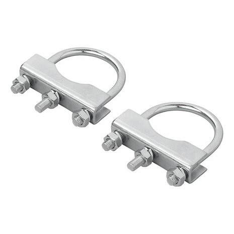 U-beugel rond 60/70mm voor neuswielklem - set van 2 stuks in blister